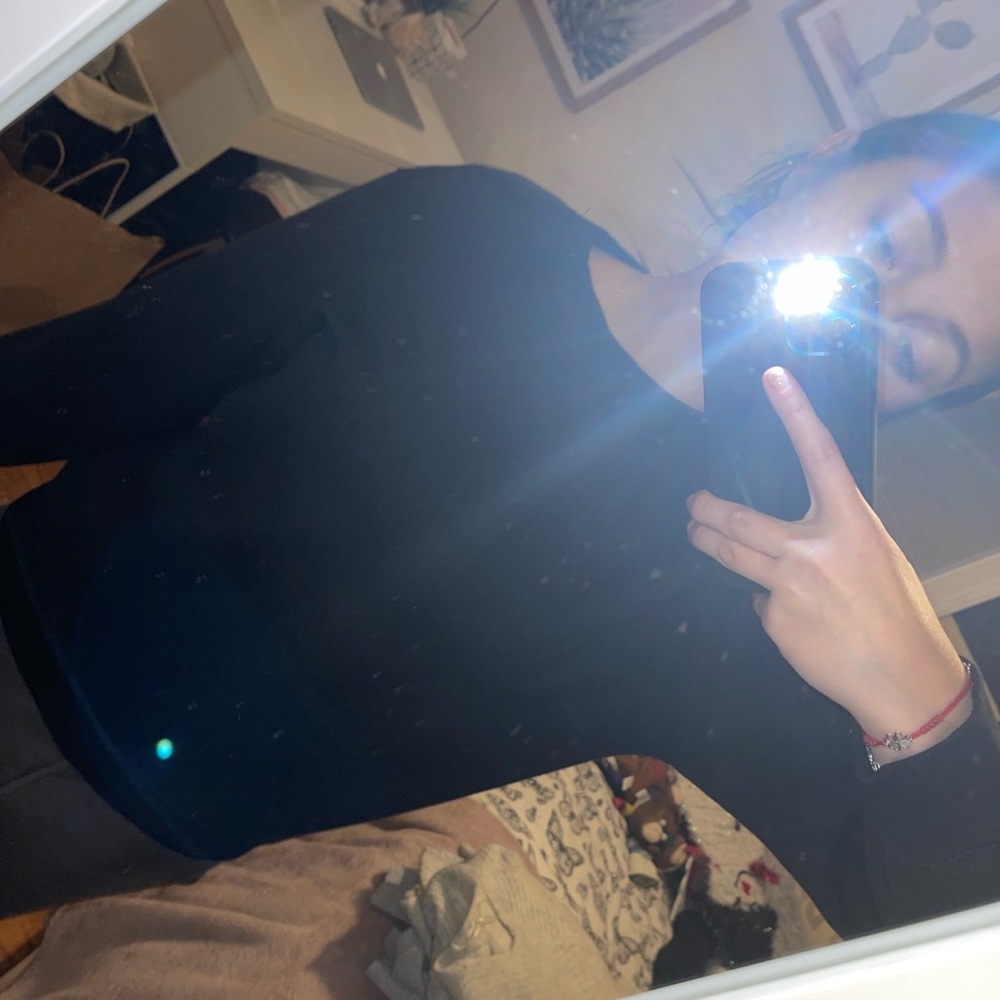 Black crew neck
